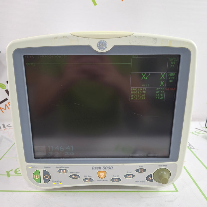 GE Healthcare Dash 5000 - GE/Nellcor SpO2 Patient Monitor