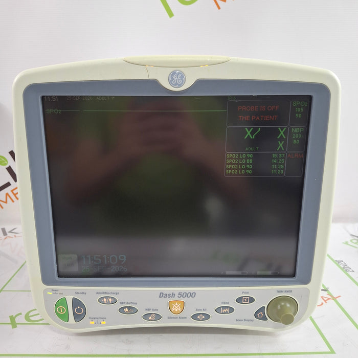 GE Healthcare Dash 5000 - GE/Nellcor SpO2 Patient Monitor