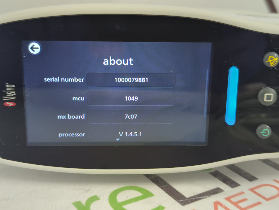 Masimo Radical 7 Pulse Oximeter w/ Base