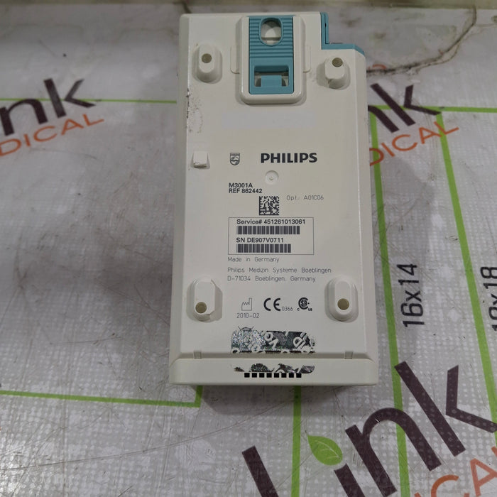 Philips M3001A-A01C06 Fast SpO2, NIBP, ECG, Temp, IBP MMS Module