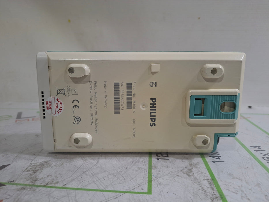 Philips M3001A-A01C06 Fast SpO2, NIBP, ECG, Temp, IBP MMS Module