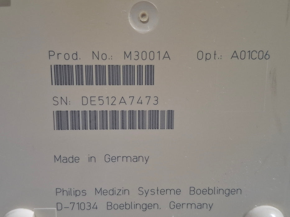 Philips M3001A-A01C06 Fast SpO2, NIBP, ECG, Temp, IBP MMS Module