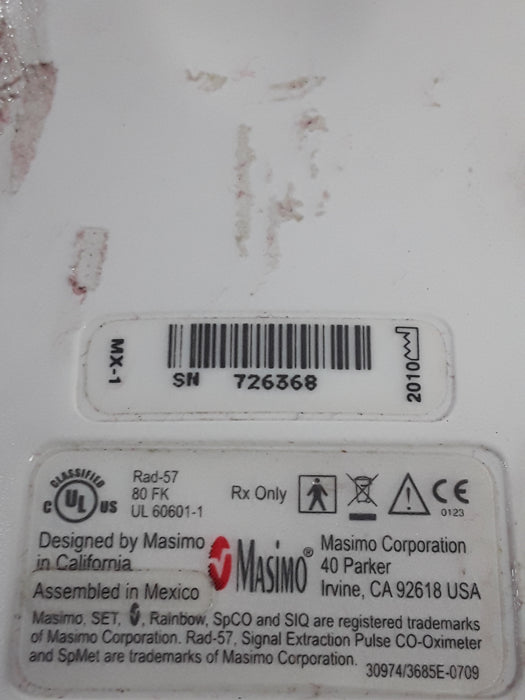 Masimo Rad-57 Pulse CO-Oximeter