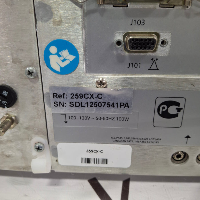 GE Healthcare Corometrics 250cx Series Model 259cx-c Fetal Monitor