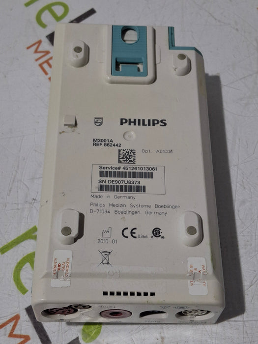 Philips M3001A-A01C06 Fast SpO2, NIBP, ECG, Temp, IBP MMS Module