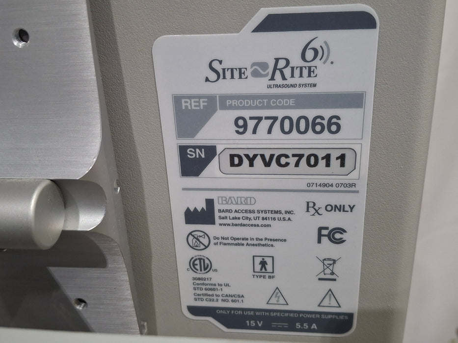 Bard Medical Site Rite 6 Ultrasound