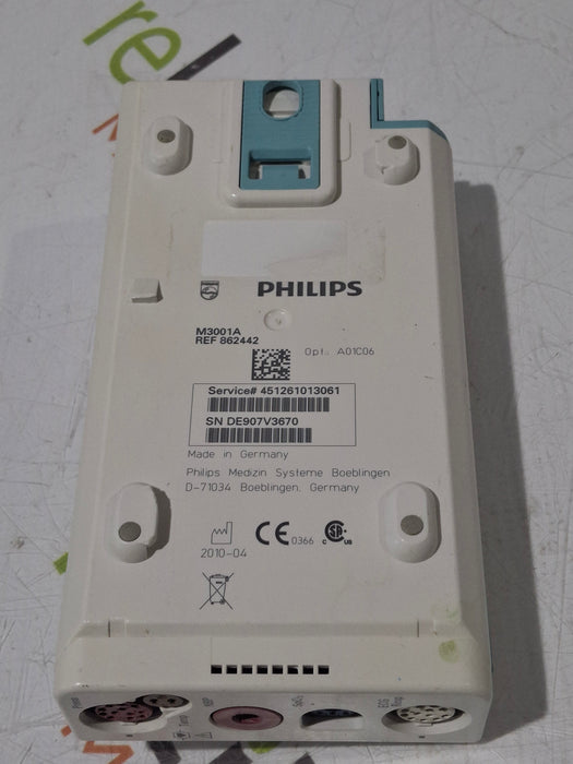 Philips M3001A-A01C06 Fast SpO2, NIBP, ECG, Temp, IBP MMS Module