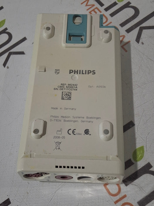 Philips M3001A-A01C06 Fast SpO2, NIBP, ECG, Temp, IBP MMS Module