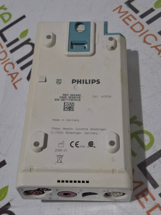 Philips M3001A-A01C06 Fast SpO2, NIBP, ECG, Temp, IBP MMS Module