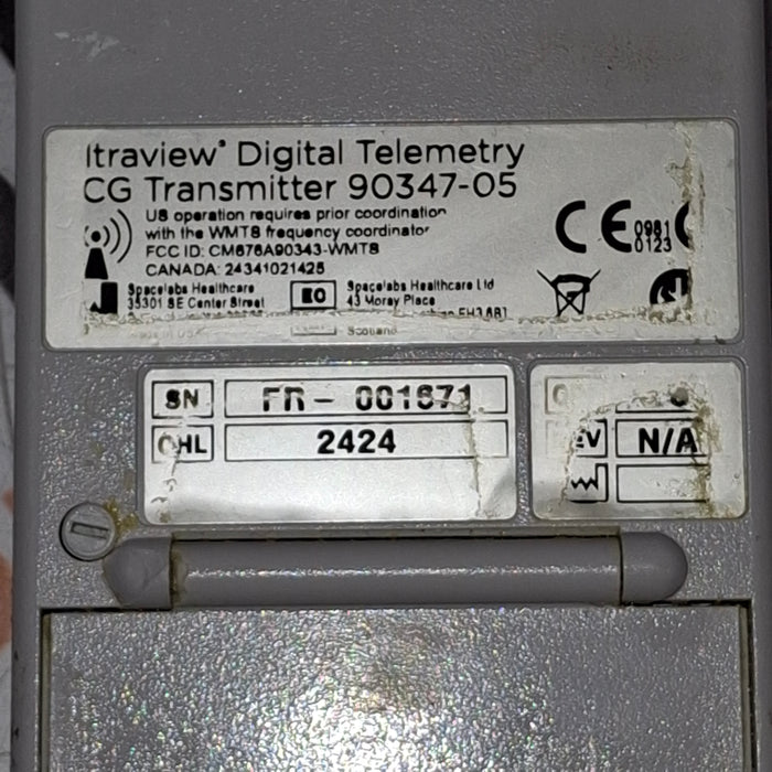 Spacelabs Healthcare 90347-05 Telemetry Transmitter