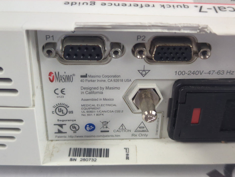 Masimo Radical 7 Pulse Oximeter w/ Base