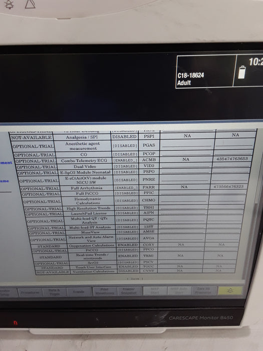 GE Healthcare Carescape B450 Critical Care Patient Monitor