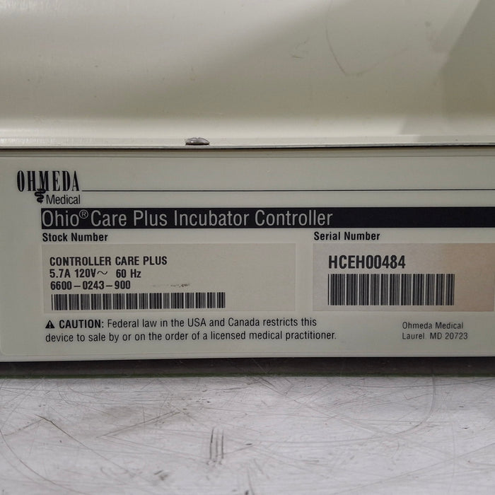 Ohmeda Medical Ohio Care Plus Incubator Controller