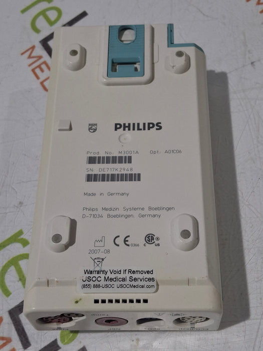 Philips M3001A-A01C06 Fast SpO2, NIBP, ECG, Temp, IBP MMS Module