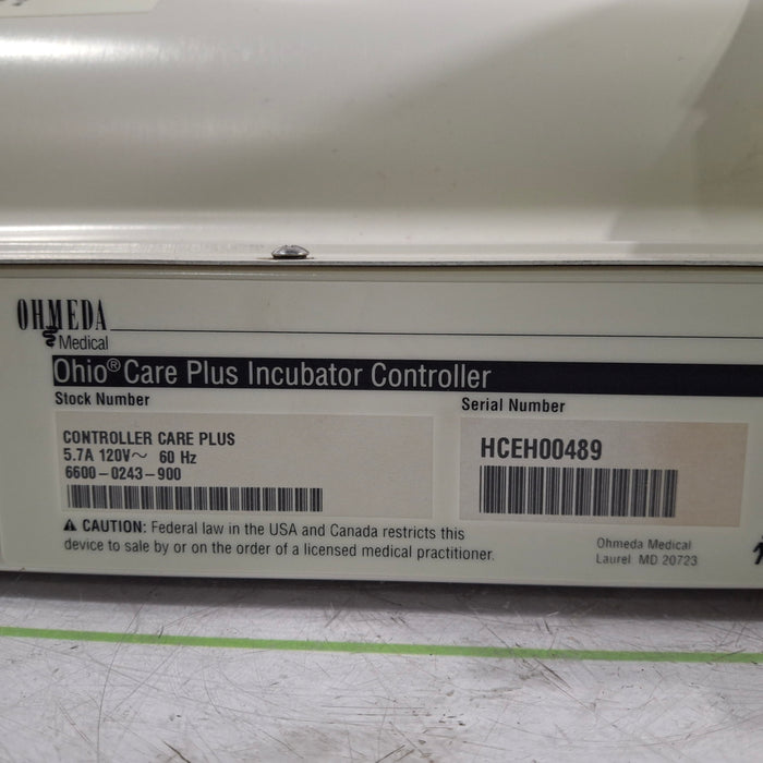 Ohmeda Medical Ohio Care Plus Incubator Controller