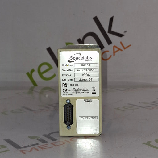 Spacelabs Healthcare Spacelabs Healthcare 90478 Q-Band Module Patient Monitors reLink Online