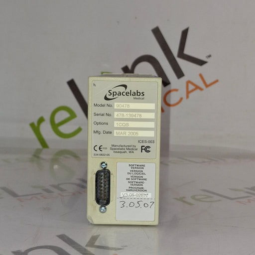 Spacelabs Healthcare Spacelabs Healthcare 90478 Q-Band Module Patient Monitors reLink Online