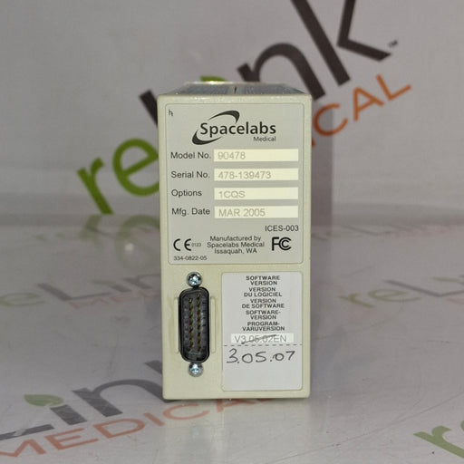 Spacelabs Healthcare Spacelabs Healthcare 90478 Q-Band Module Patient Monitors reLink Online