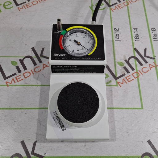 Stryker Stryker 206-500 Automatic High Vacuum Foot Pump Electrosurgical Units reLink Online