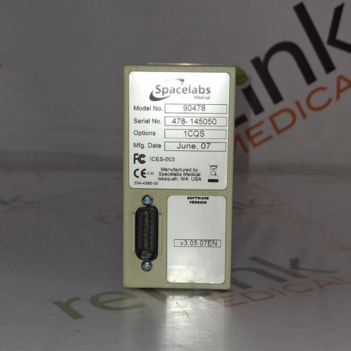 Spacelabs Healthcare Spacelabs Healthcare 90478 Q-Band Module Patient Monitors reLink Online