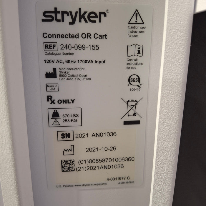 Stryker 240-099-155 Connected OR Cart