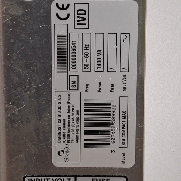 Diagnostica Stago, Inc. Sta Compact Max Hemostasis Analyzer