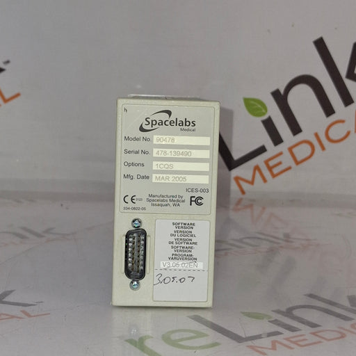 Spacelabs Healthcare Spacelabs Healthcare 90478 Q-Band Module Patient Monitors reLink Online