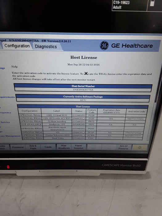 GE Healthcare GE Healthcare Carescape B450 Critical Care Patient Monitor Patient Monitors reLink Online