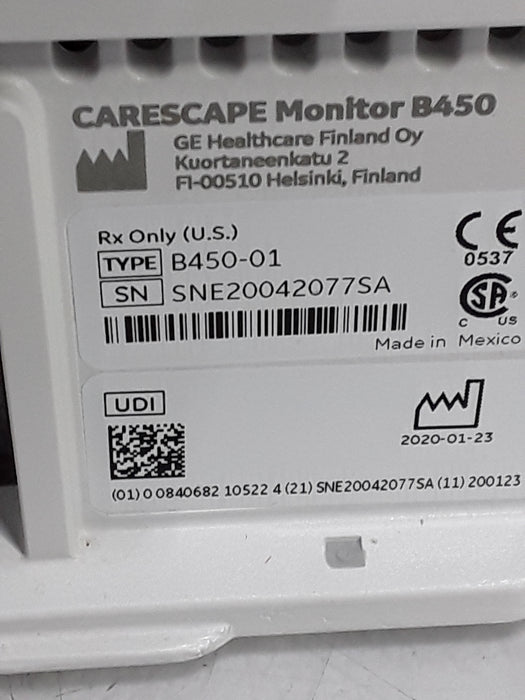 GE Healthcare GE Healthcare Carescape B450 Critical Care Patient Monitor Patient Monitors reLink Online
