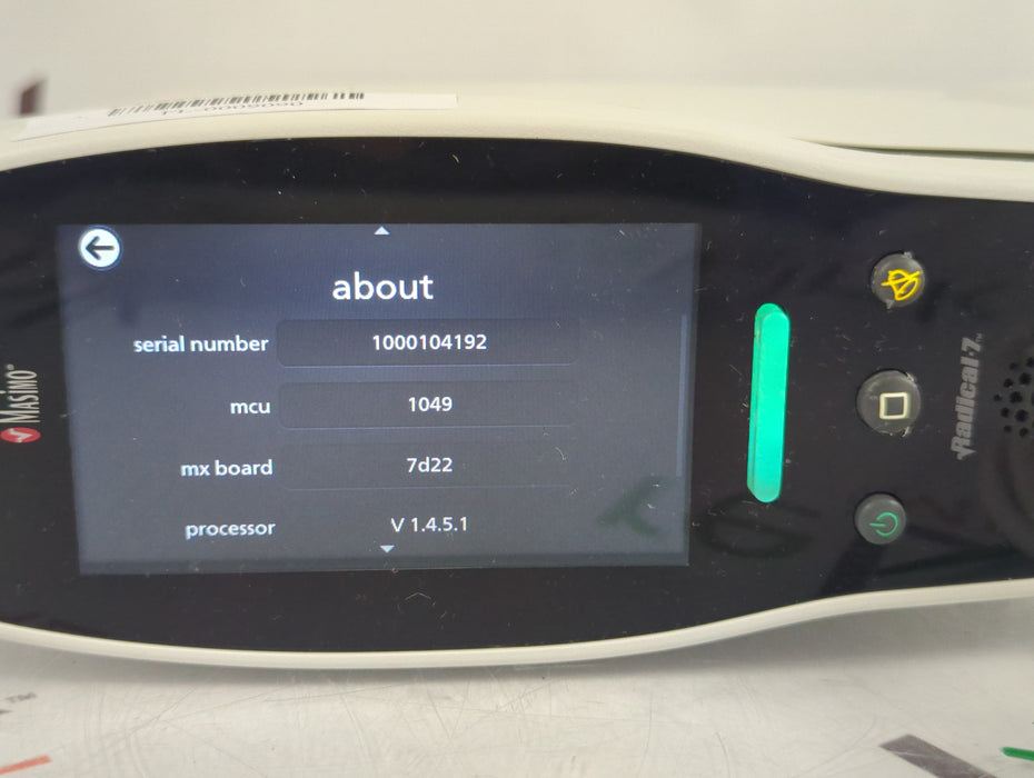 Masimo Radical 7 Pulse Oximeter w/ Base