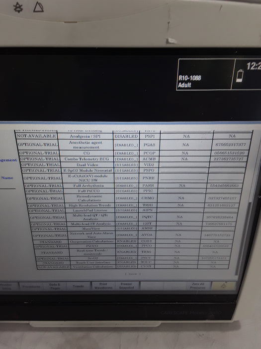 GE Healthcare Carescape B450 Critical Care Patient Monitor