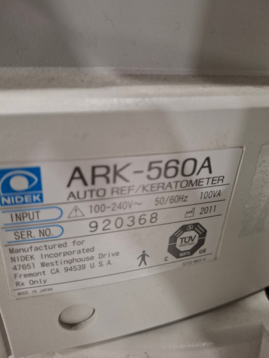 Nidek ARK-560A Auto Ref/Keratometer