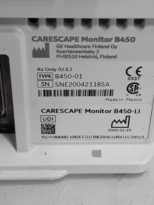 GE Healthcare Carescape B450 Patient Monitor