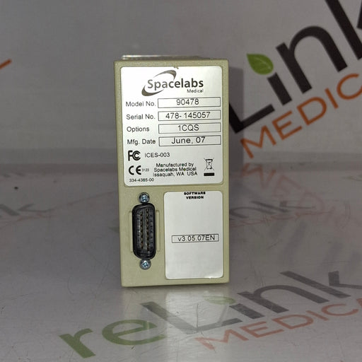 Spacelabs Healthcare Spacelabs Healthcare 90478 Q-Band Module Patient Monitors reLink Online