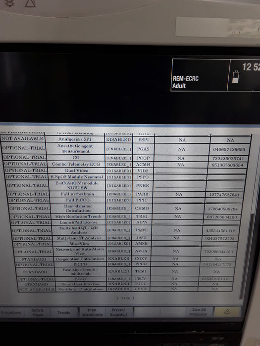 GE Healthcare Carescape B450 Critical Care Patient Monitor