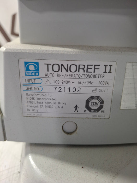 Nidek Tonoref II Auto Ref/Kerato/Tonometer
