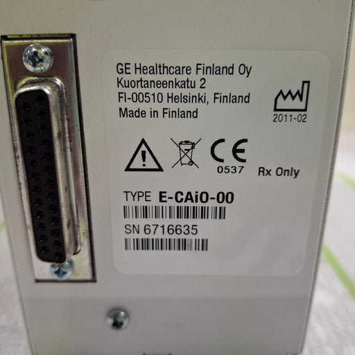 GE Healthcare GE Healthcare E-CAiO-00 Gas Exhaust Module Patient Monitors reLink Online