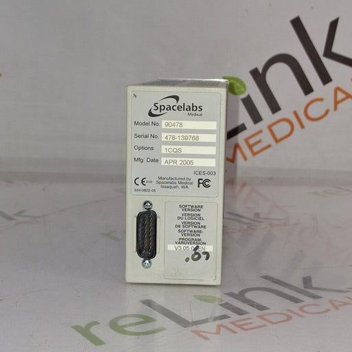 Spacelabs Healthcare Spacelabs Healthcare 90478 Q-Band Module Patient Monitors reLink Online