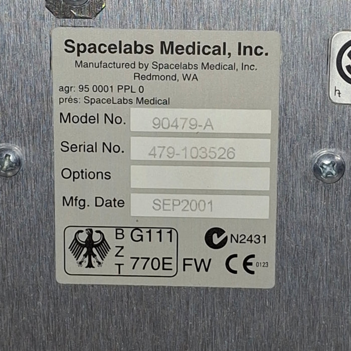 Spacelabs Healthcare 90479-A Telemetry Monitor