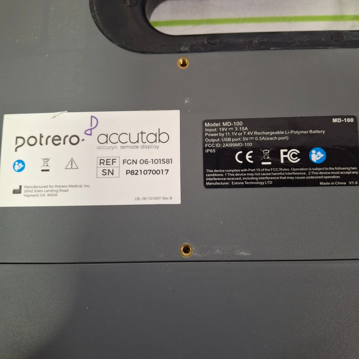 Potrero Medical Accutab Accuryn Remote Display