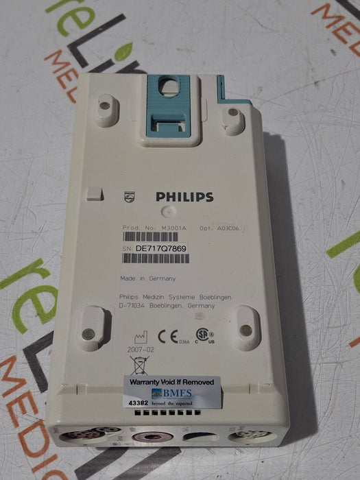 Philips M3001A-A03C06 Masimo SpO2, NIBP, ECG, Temp, IBP MMS Module