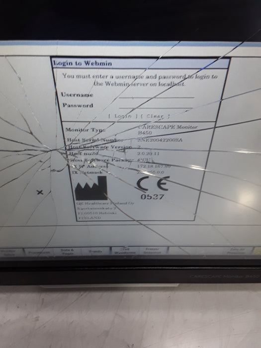 GE Healthcare Carescape B450 Critical Care Patient Monitor