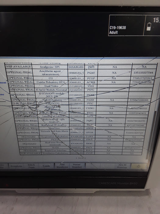 GE Healthcare Carescape B450 Critical Care Patient Monitor