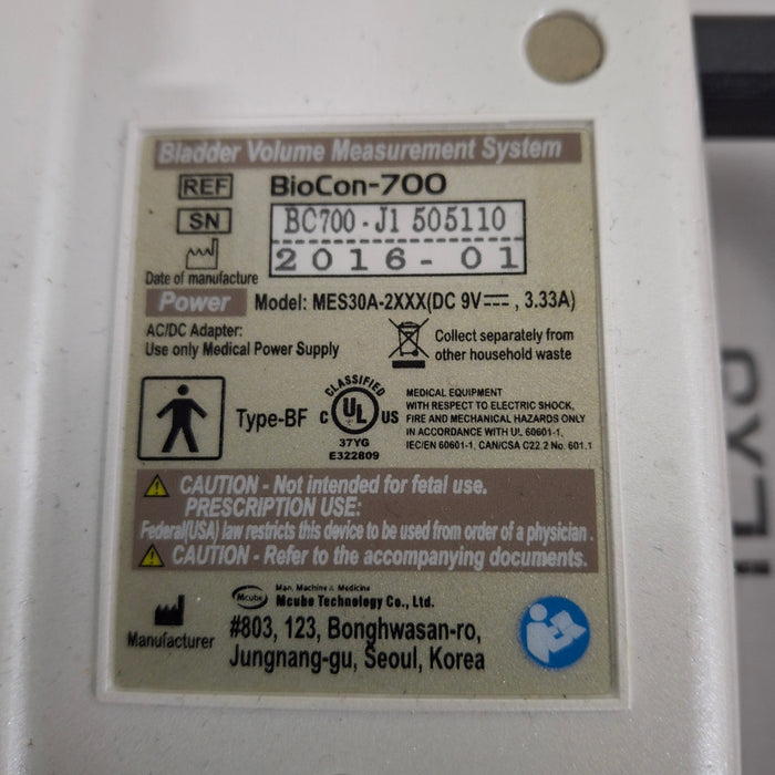 Medline CubeScan BioCon 700 Bladder Scanner