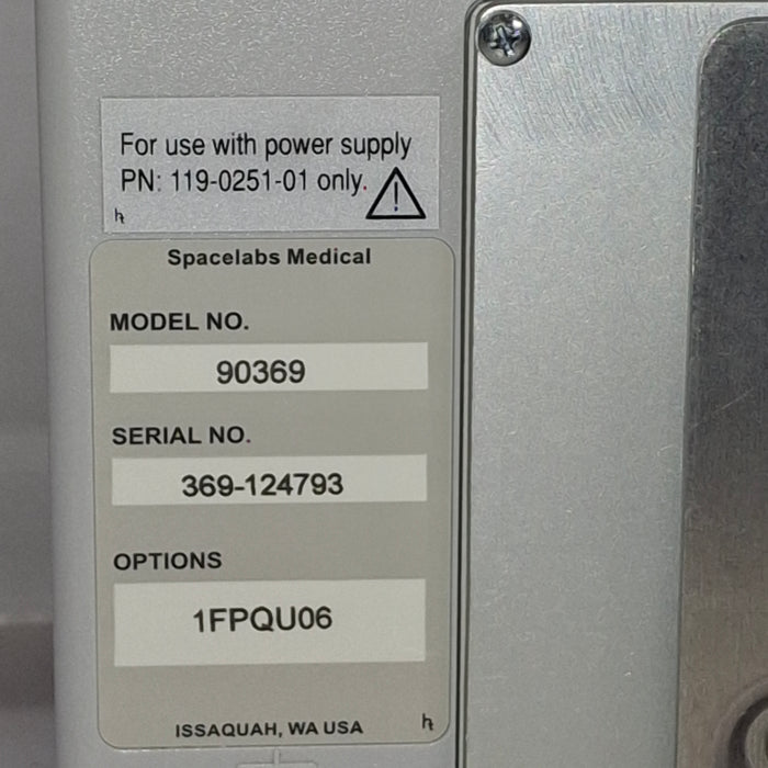Spacelabs Healthcare 90369 Patient Monitor