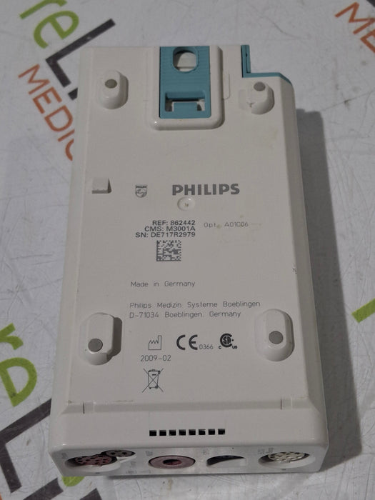 Philips M3001A-A01C06 Fast SpO2, NIBP, ECG, Temp, IBP MMS Module