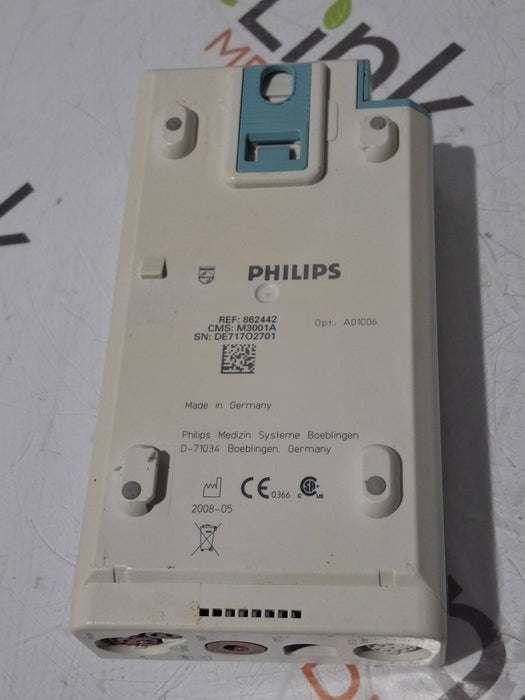 Philips M3001A-A01C06 Fast SpO2, NIBP, ECG, Temp, IBP MMS Module
