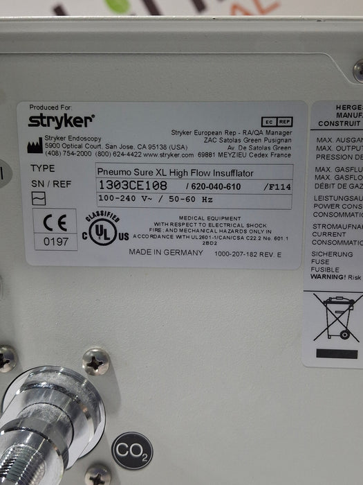 Stryker 620-040-610 Pneumo Sure XL High Flow Insufflator