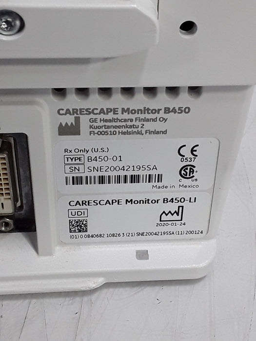 GE Healthcare Carescape B450 Patient Monitor