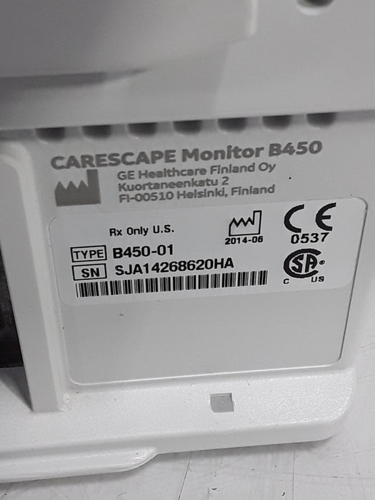 GE Healthcare Carescape B450 Critical Care Patient Monitor